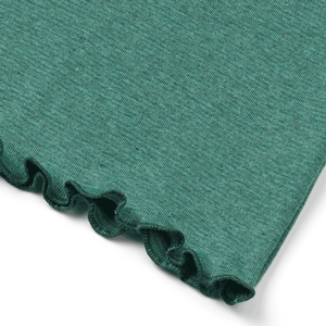 Stoffstruktur des Shirts in Jade-Sea