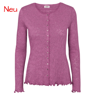 Jalfe Baumwoll Jacquard Cardigan in Rosa
