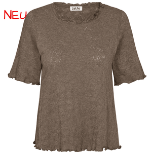 Rüschenshirt von Jalfe in Dunkelbraun