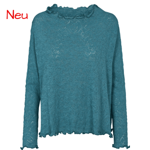 Türkises BW-Jacquardshirt von Jalfe in A-Linie