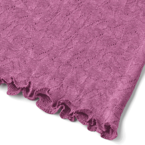 Detail der Farbe Heather und der Stoffstruktur