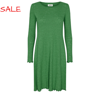 Jalfe Baumwoll Jacquard Kleid Grün