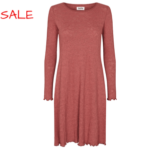 Jalfe Baumwoll Jacquard Kleid Lachs