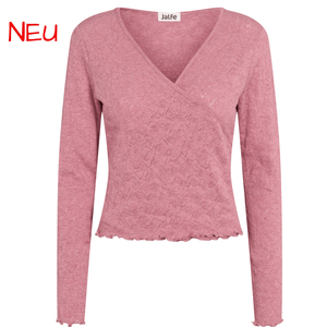 Rosa Wickelcardigan von Jalfe