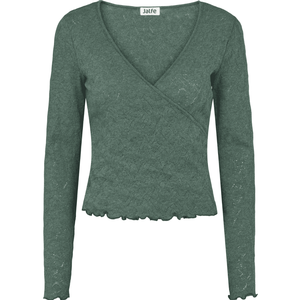 Grüner Wickelcardigan von Jalfe