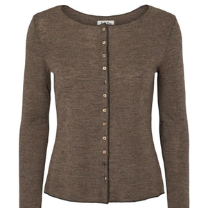 Brauner Wollcardigan von Jalfe