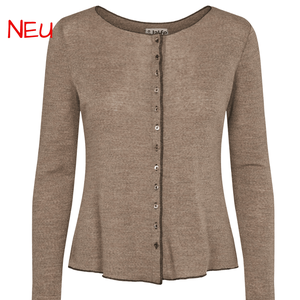 Hellbrauner Wollcardigan von Jalfe