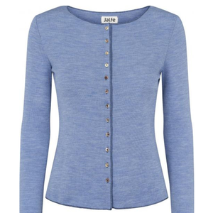 Hellblauer Wollcardigan von Jalfe