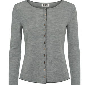 Grauer Wollcardigan von Jalfe