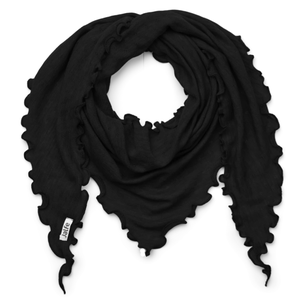 Weiches Jalfe Merino Dreieckstuch in Schwarz