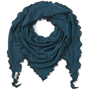 Weiches Jalfe Merino Dreieckstuch in Petrol