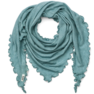 Weiches Jalfe Merino Dreieckstuch in Aqua