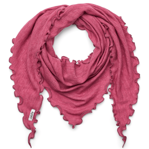 Weiches Jalfe Merino Dreieckstuch in Pinkgrape