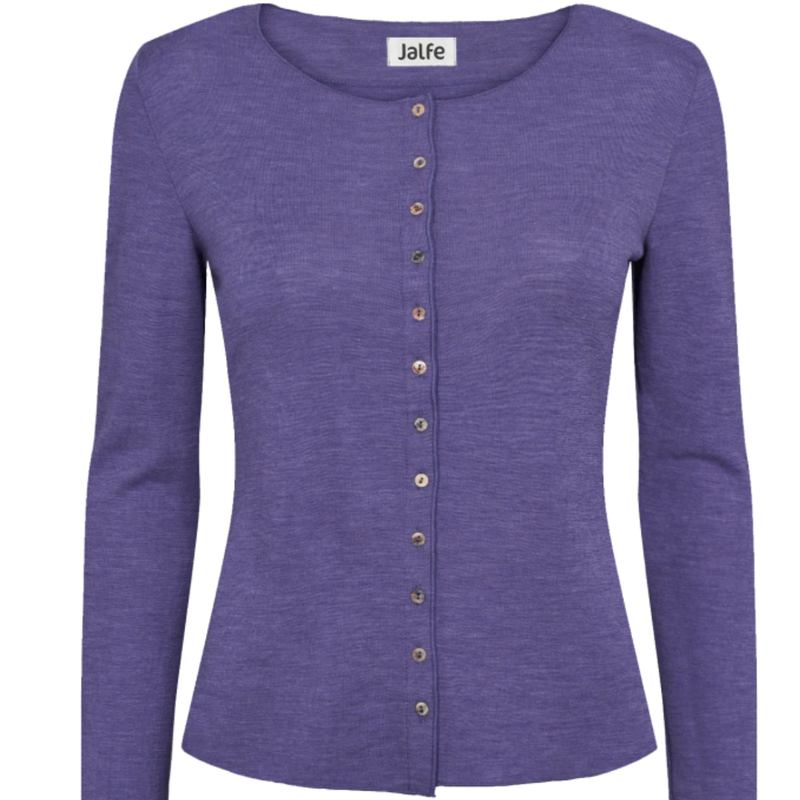 Lila Wollcardigan von Jalfe