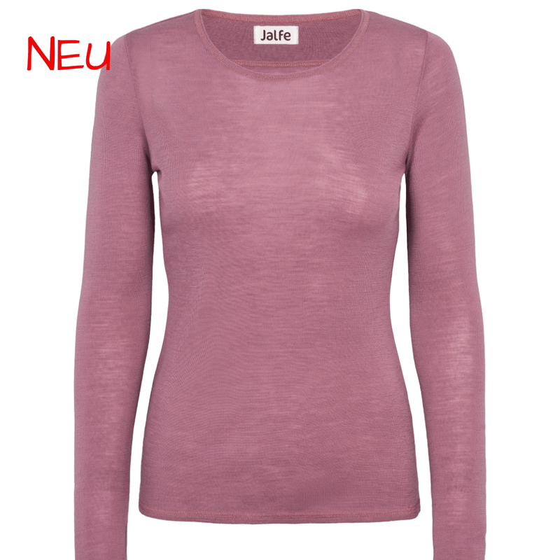 Rosefarbenes Merinowollshirt von Jalfe