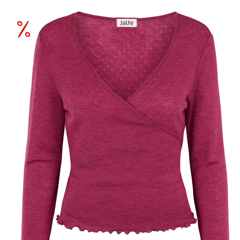 Dunkelgrüner Wollcardigan von Jalfe