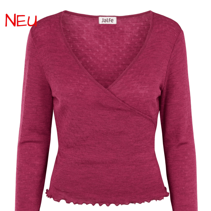 Dunkelgrüner Wollcardigan von Jalfe